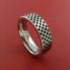 Titanium Ring Textured Mini Dimple Pattern Band Made to Any Sizing and Finish 3-22