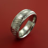 Cobalt Chrome Ring with Coil Twist Milled Design Inlay Custom Made Band