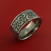 Titanium Ring with Trinity Milled Celtic Design Inlay Custom Made Band