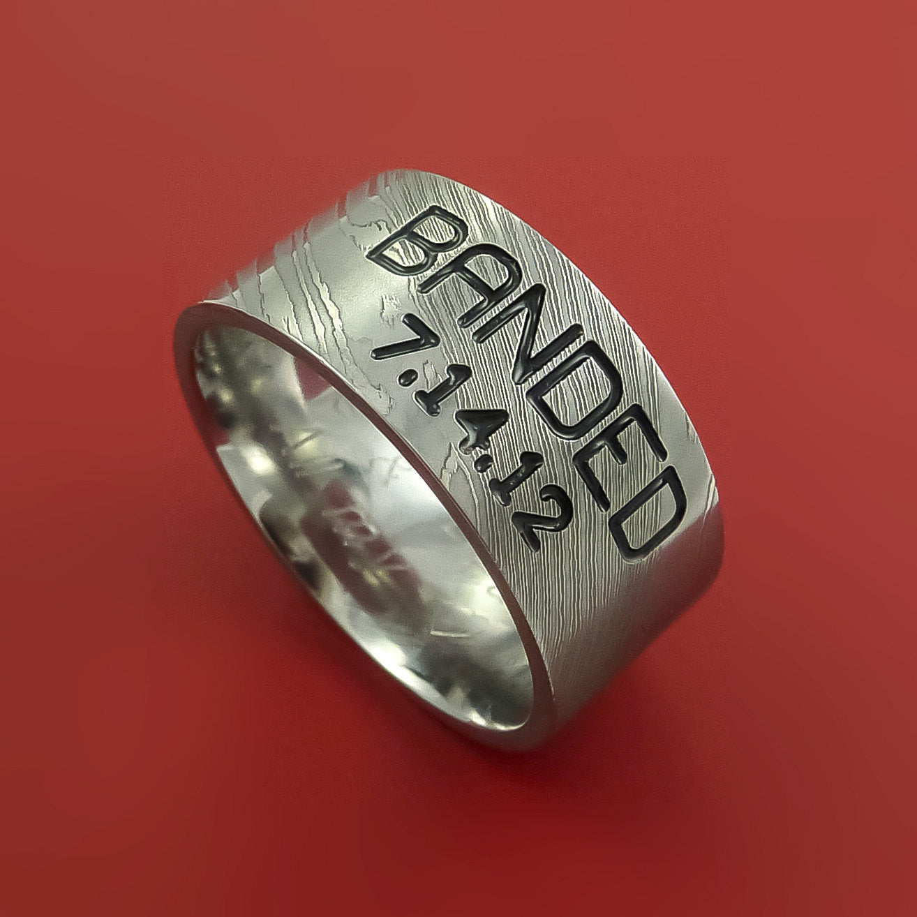 Engagement Rings Duck Engraved Wedding Band Wildlife Wedding Rings