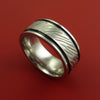 Cobalt Chrome Tree Bark Band Unique Texture Ring Made to Any Sizing
