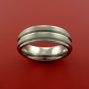 Titanium Custom Sized Band Modern Style Ring Made to Any Sizing and Finish 3-22