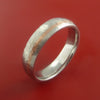 Hammered Cobalt Chrome Ring with 14k Rose Gold Inlay Custom Made Band