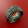 Wide Damascus Steel Ring Custom Made Band