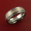 Rose Gold Ring and Titanium Custom Made Band Any Finish and Sizing from 3-22