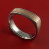 Rose Gold and Titanium Ring Square Band any Sizing from 3-22 Unique