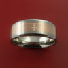 Rose Gold Egyptian Ankh Ring and Titanium Custom Made Band Any Sizing from 4-22