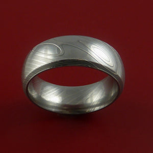 Damascus Steel Ring Custom Made Band