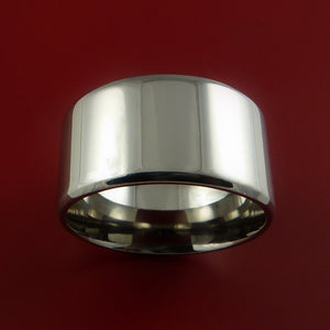 Titanium Wide Wedding Band Engagement Ring Made to Any Sizing 3 to 22