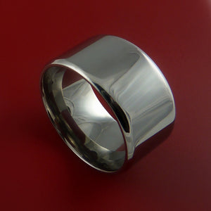 Titanium Wide Wedding Band Engagement Ring Made to Any Sizing 3 to 22