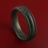 Damascus Steel Ring Acid Finish Wedding Band Custom Made
