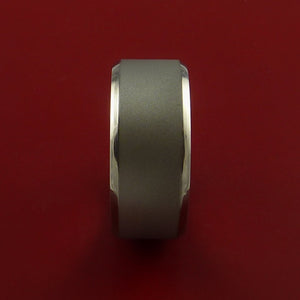 Wide Titanium Ring Custom Made Band