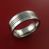 Titanium Wedding Band Engagement Ring Modern Made to Any Sizing and Finish 3-22