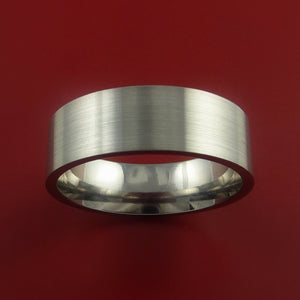 Titanium Wedding Band Classic Engagement Ring Made to Any Sizing and Finish 3-22