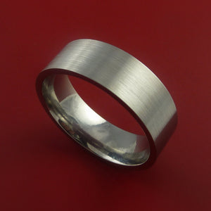 Titanium Wedding Band Classic Engagement Ring Made to Any Sizing and Finish 3-22