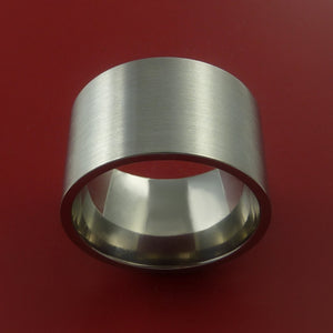 Titanium Wide Wedding Band Engagement Ring Made to Any Sizing and Finish 3-22
