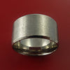 Titanium Wide Wedding Band Engagement Rings Made to Any Sizing 3-22