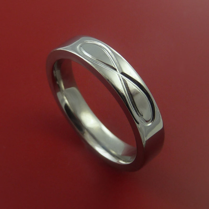 Titanium Celtic Infinity Band Wedding Ring