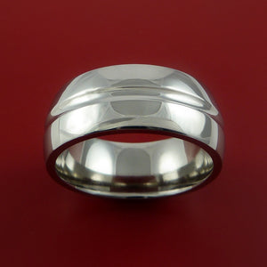 Titanium Wide Wedding Band Engagement Rings Made to Any Sizing 3-22