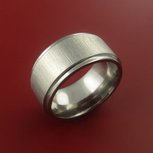 Titanium Modern Wedding Band Engagement Rings Made to Any Sizing 3-22