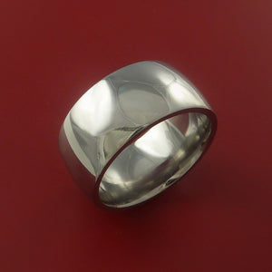 Titanium Wide Wedding Band Engagement Rings Made to Any Sizing 3 to 22