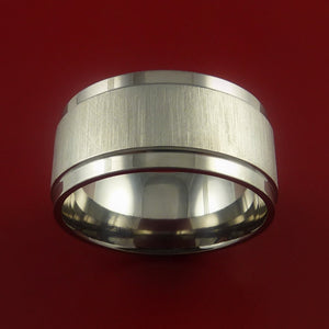 Titanium Wide Wedding Band Engagement Ring Made to Any Sizing 3-22