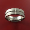 Titanium Ring Modern Wedding Band Made to Any Sizing 3-22 Unique Design