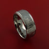 Titanium Ring Tiger Textured Band Made to Any Sizing and Finish 3-22