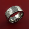Titanium Wide Ring Textured Band Made to Any Sizing and Finish 3-22