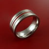 Titanium Band Custom Color Design Ring Any Size Band 3 to 22 Red, Blue, Green, Inlay