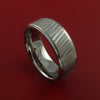 Titanium Rifling Carved Band Custom Ring Made to Any Sizing and Finish 3-22