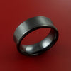 Black Zirconium Ring Traditional Style Band Made to Any Sizing and Finish