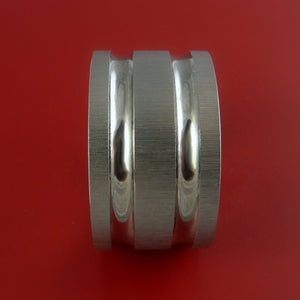 Titanium Extra Wide Modern Style Band Fashion Ring Made to Any Sizing 3 to 22