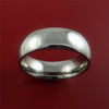 Titanium Ring Classic Style with Silver Inlay Wedding Band Any Size and Finish