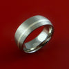 Titanium Ring with Sterling Silver Inlay Custom Made Band