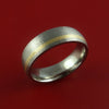 Titanium Ring with 14k Yellow Gold Inlay Custom Made Band