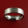 Platinum and Titanium Ring Custom Made Band Any Finish and Sizing from 3-22