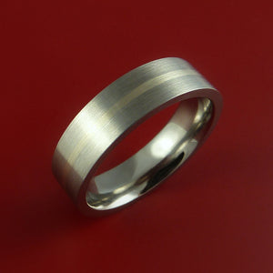 Platinum and Titanium Ring Custom Made Band Any Finish and Sizing from 3-22