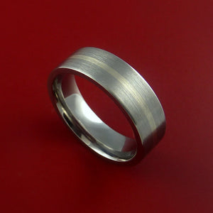 Platinum and Titanium Ring Custom Made Band Any Finish and Sizing from 3-22