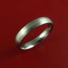 White Gold and Titanium Ring Custom Made Band Any Finish and Sizing from 3-22