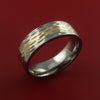 Titanium Ring with  Inlay Custom Made Band