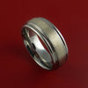 Titanium and White Gold 3mm Inlay Custom Made Band Any Finish and Sizing 3 to 22
