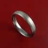 White Gold and Titanium Ring Custom Made Band Any Finish and Sizing from 3-22