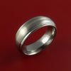 Titanium Ring with Platinum Inlay Custom Made Band