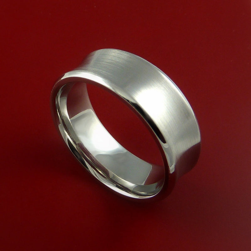 Cobalt Chrome Wedding Band Engagement Ring Made to Any Sizing and Finish 3-22